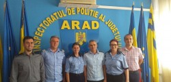 Maiorul Pleșca George, ”vocea” ISU Arad a primit joi 20 iunie distincția pentru merite deosebite. Din acest an, pe 20 iunie se va sărbători Ziua Comunicatorilor MAI
