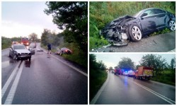 Accident frontal între două autoturisme între Sagu şi Vinga! Circulaţie închisă!