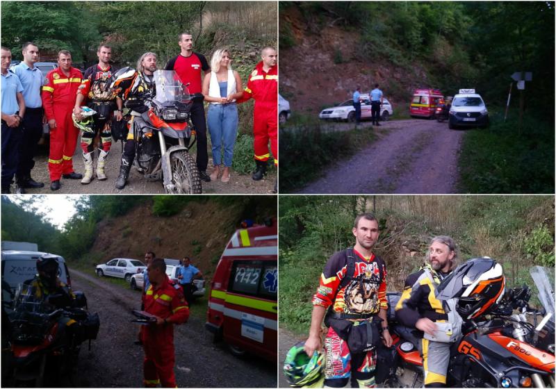 Salvatorii nu au timp liber. Povestea eliberării motociclistului rămas în pădure