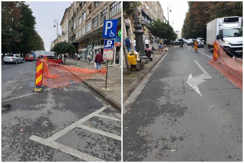 Lucrările de reabilitare a rețelei de canalizare în zona centrală continuă și cauzează  noi restricții de circulație