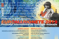 S-au pus în vânzare biletele pentru cea de-a XX-a ediție a Festivalului Internațional de Teatru de Animație „Euromarionete”

