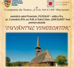 “Filocalia - Cuvântul Vindecător”, la Teatrul Clasic “Ioan Slavici”

