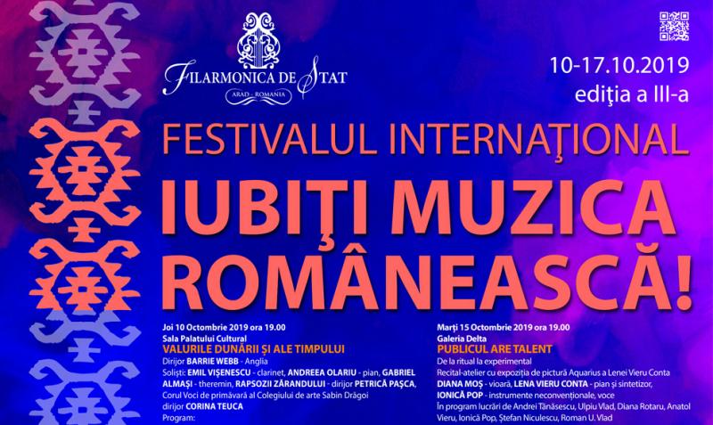 Ediția a III-a a Festivalului Internațional Iubiți Muzica Românească vine la Arad