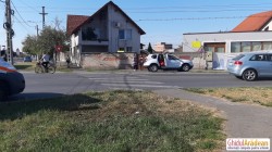 O casă cu  etaj din Arad a luat foc