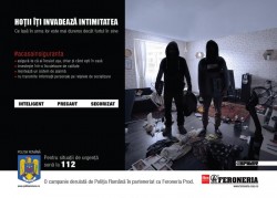 ”HOȚII îți invadează intimitatea”- Campanie de prevenire a furtului din locuințe