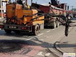 Alt șantier, alte restricții în trafic. Continuă lucrările la canalizare din municipiu

