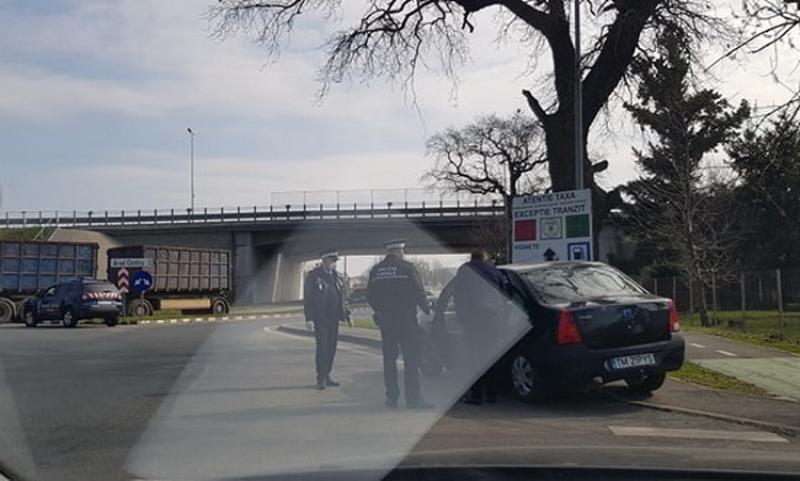 Coborârile de pe Autostrada A1 în Municipiul Arad păzite de Poliția locală