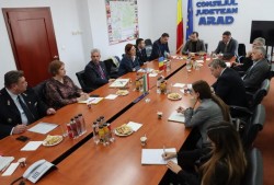 Co-preşedinţii Comisiei Mixte Arad – Bekes s-au întâlnit la Arad