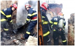 Incendiu generalizat la o construcţie de pe strada Mărului