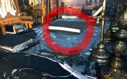 SEMN divin? În incendiul din această seară, atât Biblia, cât și tricolorul n-au ars