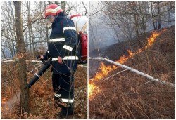 14 incendii stinse de pompierii arădeni în weekendul trecut