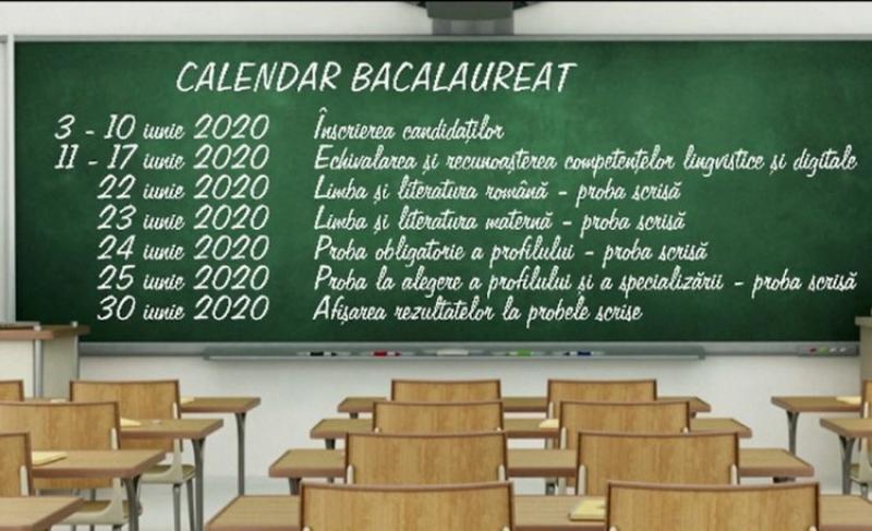 A fost aprobat calendarul de organizare a examenului de Bacalaureat