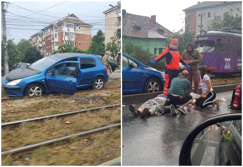 Accident cu victimă și trafic blocat pe Iuliu Maniu