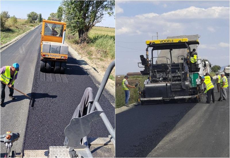 Se asfaltează zilnic pe Arad-Pâncota