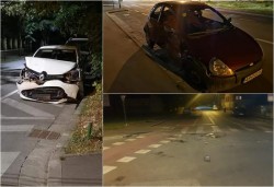Accident luni noaptea, la intersecţia străzilor I.C. Brătianu cu Vasile Milea. Începători...trafic redus....