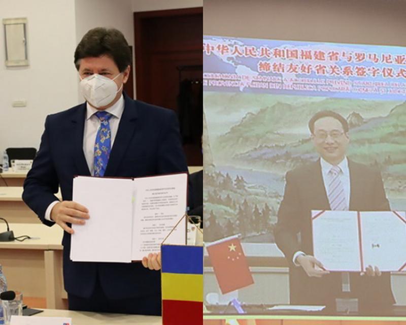 Acord istoric de înfrățire între județul Arad și Provincia Fujian!