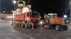 Lucrarea din sensul giratoriu de la Podgoria va afecta presiunea apei pe mai multe străzi în această noapte