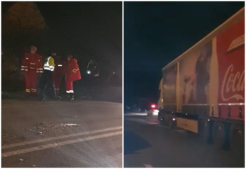 Accident mortal la Sagu marți dimineața. Un bărbat de 59 de ani și-a pierdut viața după ce a fost lovit de un autocamion