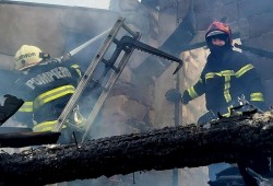 Incendiu la fostul dispensar din Grosii Noi