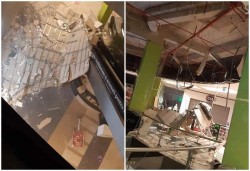 Tavanul Mall-ului Atrim s-a prabușit noaptea trecută