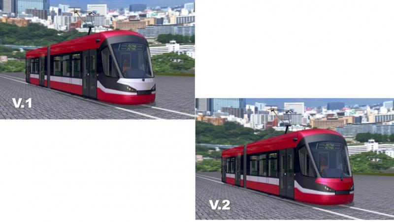 Ce combinație de culori ai vrea pe noile modele de tramvaie din Arad?