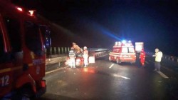 Accident rutier pe Autostrada A1 pe sensul de mers Timişoara-Arad. Sunt 7 victime din care 2 decedate! 