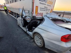 Accident mortal marți dimineața pe A1 Nădlac - Deva