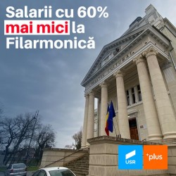 
Noul buget al Aradului prevede reducerea cu 60% a fondului de salarii de la Filarmonică, pe perioada rămasă a anului

