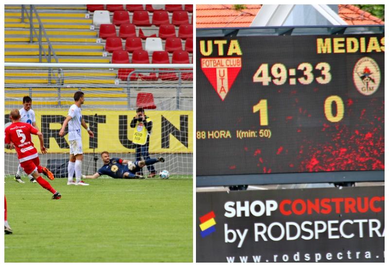 Grație victoriei cu Gaz Metan Mediaș: 1-0, UTA joacă și în sezonul viitor în LIGA 1