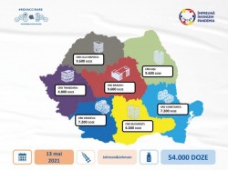 54.000 doze de vaccin de la compania farmaceutică Johnson&Johnson au intrat astăzi în țară. 4.800 doze ajung la Timișoara