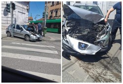 Un Peugeot a fost făcut praf de un Imperio în zona Casei cu Lacăt