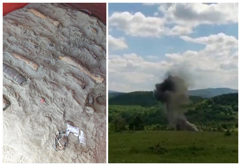 Pirotehniștii de la ISU Arad au distrus 27 de bombe, 4 grenade și 123 de gloanțe