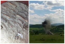 Pirotehniștii de la ISU Arad au distrus 27 de bombe, 4 grenade și 123 de gloanțe