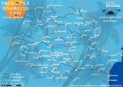 Trenurile Soarelui au pornit azi la drum. 40 de trenuri din toate colțurile țării cu destinația Marea Neagră și Delta Dunării