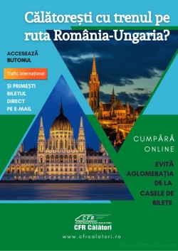 Bilete de tren online în trafic internațional, fără necesitatea tipăririi

