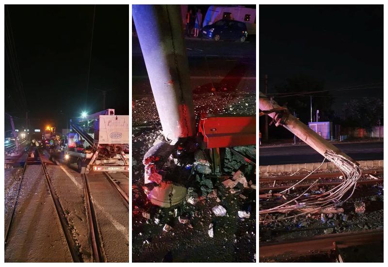 Două zile de întrerupere a circulației tramvaielor pe Calea Radnei în urma accidentului de miercuri seara