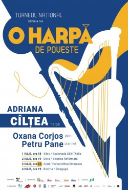 Din cauza condițiilor meteo nefavorabile, concertul „O harpă de poveste“ va avea loc în sala de concerte de la Palatul Cultural