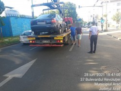 837 de autovehicule au fost ridicate în prima jumătate a anului la Arad din dispoziția polițiștilor locali

