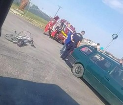 Biciclist de 70 de ani lovit de un autoturism la Vladimirescu condus de un șofer de 70 de ani!