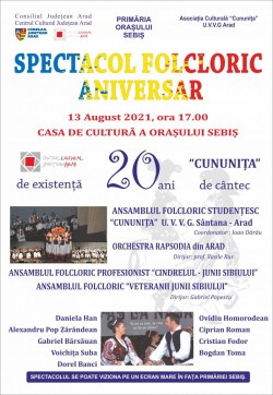 Ansamblul Folcloric Cununița Sântana – 20 de ani de cântec