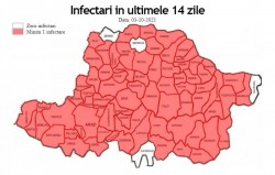 Bilanț pandemie, 03 octombrie: 8 decese, 243 de cazuri infectare și 2384 cazuri active! Municipiul Arad a  depășit rata de 6 la mie!