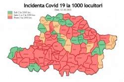 314 persoane depistate pozitiv, 5 decese și 3380 de cazuri active în județul Arad