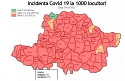 Noi recorduri la incidență! Municipiu:13,24 în timp ce județul a depășit 10 infectări/mia de locuitori. Încă 8 decese, 321 cazuri noi și 4542 cazuri active!