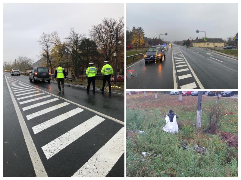 Accident mortal în Zerind, o femeie de 72 de ani lovită de o mașină în timp ce traversa strada printr-un loc nepermis 