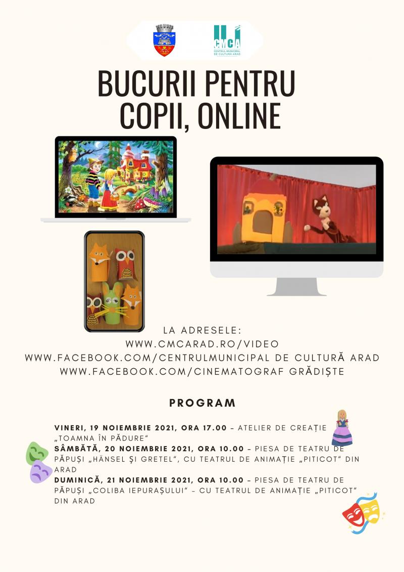 Evenimentul online „Bucurii pentru copii“ a ajuns la ediția a IV-a