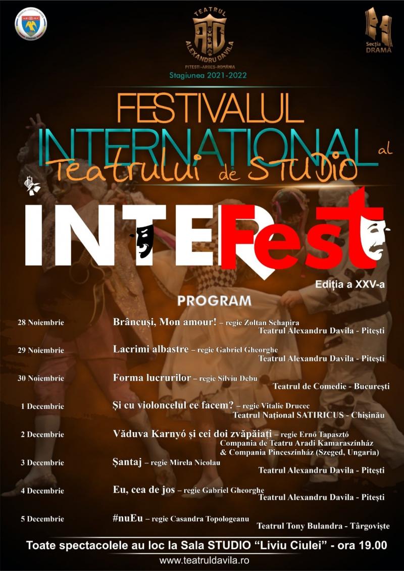 Compania „Aradi Kamaraszínház” la Festivalul Internațional al Teatrului de Studio Interfest de la Pitești