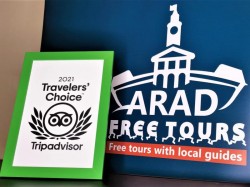 Arad Free Tours a primit pentru al doilea an consecutiv premiul Travelers Choice