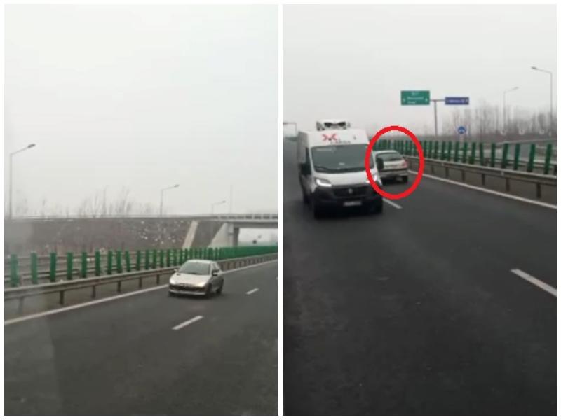 "BIZOANA" Zilei | Tânără de 22 de ani pe contrasens pe autostradă