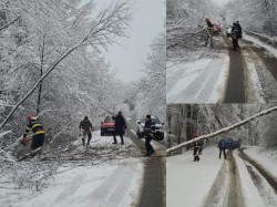 Drmul județean dintre Slatina de Mureș și Julita deblocat de pompieri