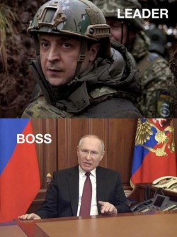 Actorașul de comedie Zelenski învingător în confruntarea cu maleficul Putin, indiferent de rezultatul de pe câmpul de luptă